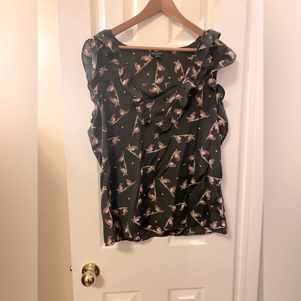 Banana Republic Bird Top/Blouse XL